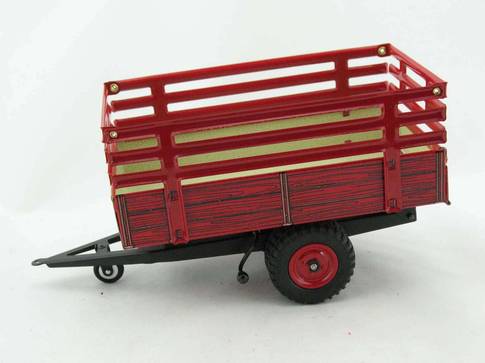 Traktor Anhänger Kipper mit Gitteraufbau von KOVAP - Blechspielzeug