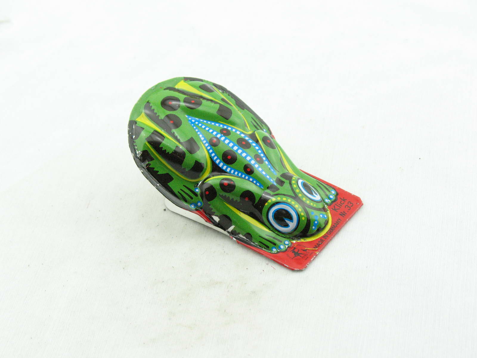 Blechspielzeug - Knackfrosch grün, made in Germany