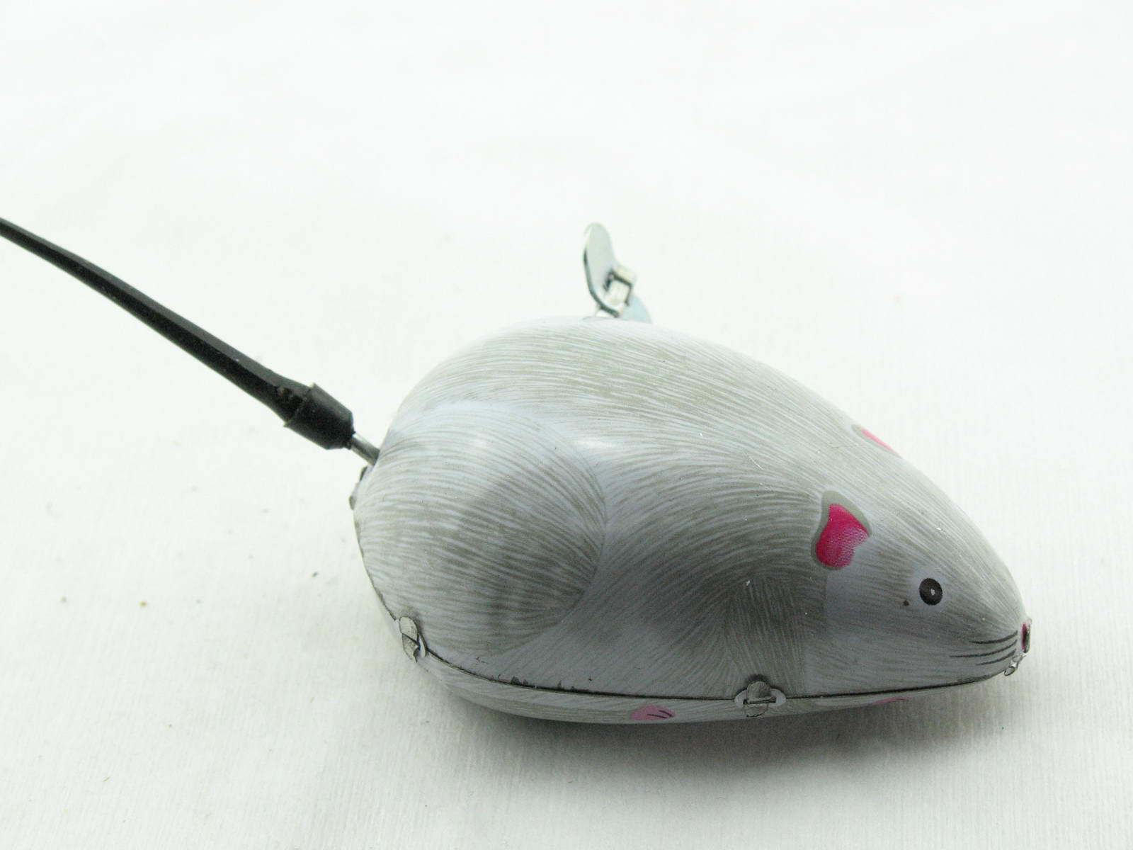 Blechspielzeug - Graue Maus Wackelschwanz