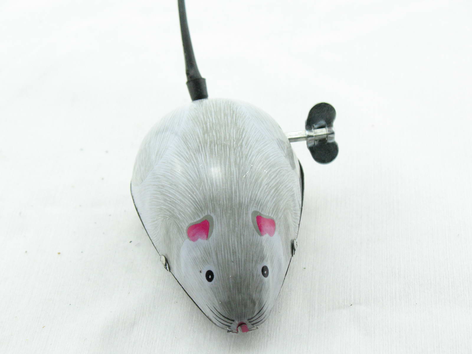 Blechspielzeug - Graue Maus Wackelschwanz