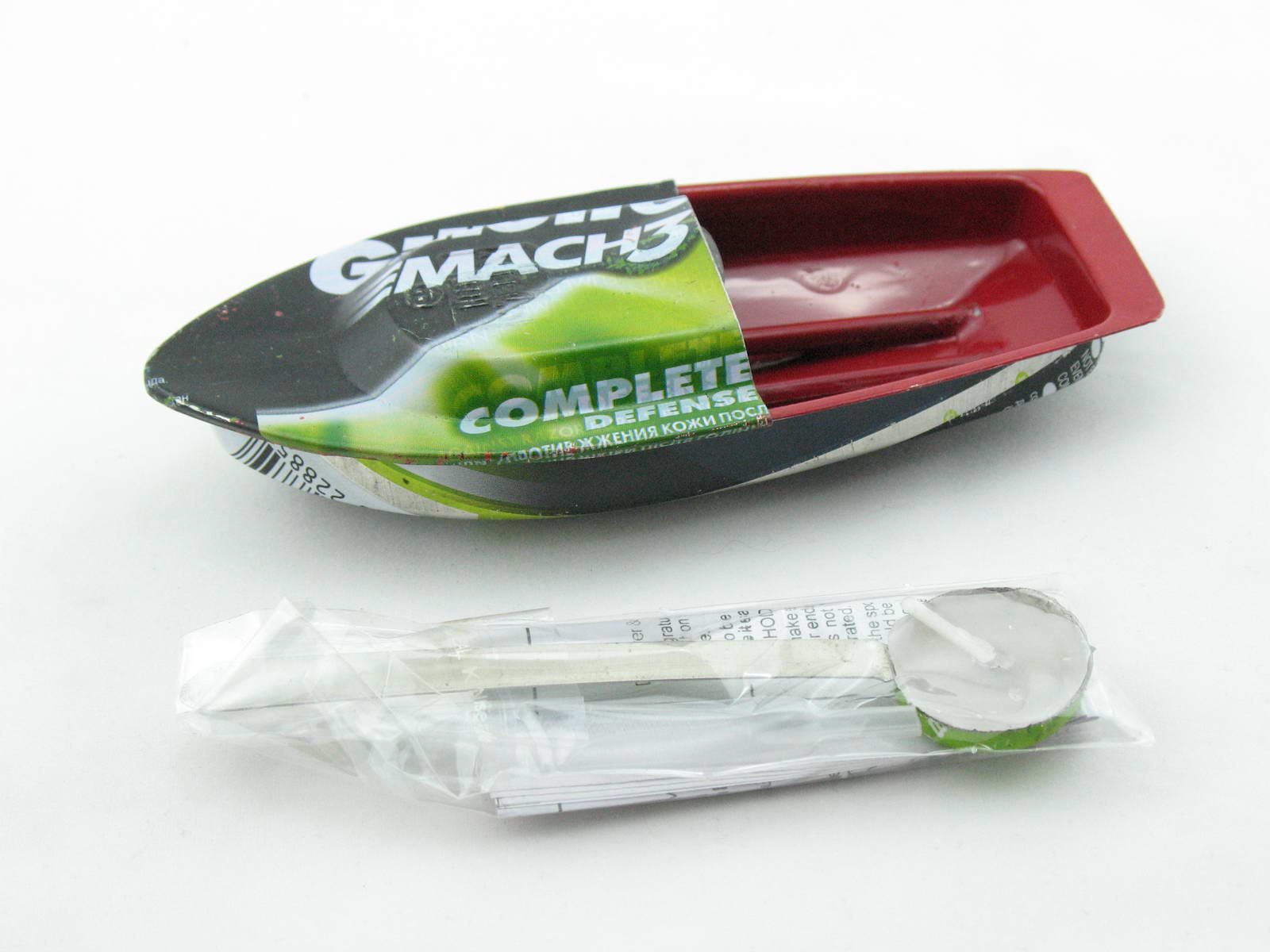 Blechspielzeug - Kerzenboot, Dampfboot, Pop Pop Boat Recycled