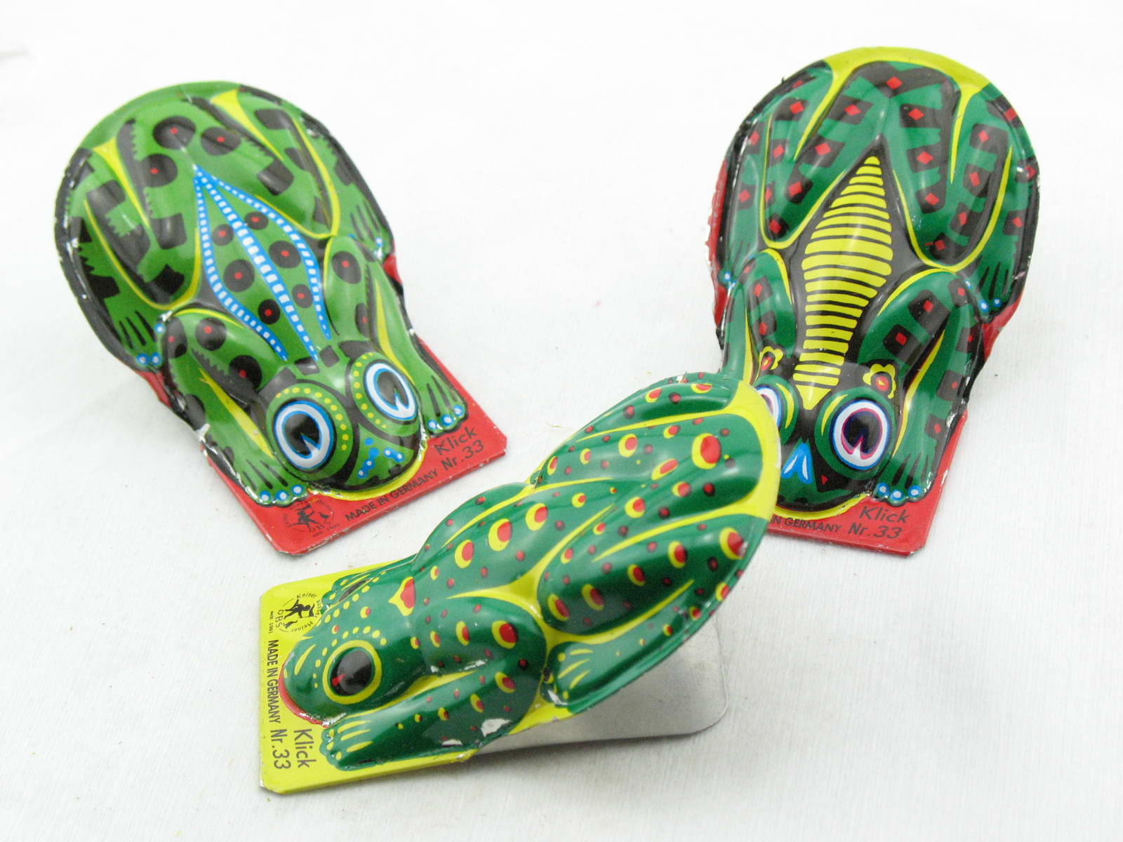 Blechspielzeug - Knackfrosch grün, made in Germany