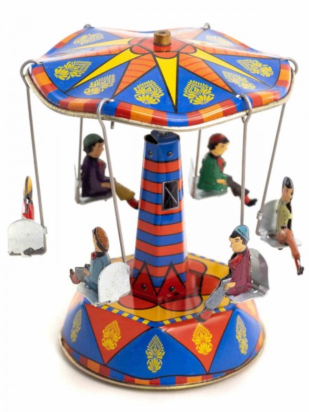 Blechspielzeug - Kleines Dachkarussell, Jahrmarkt, Design C