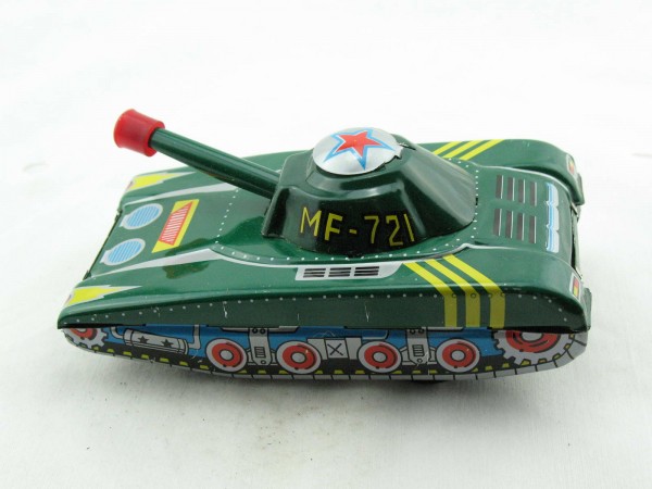 Blechspielzeug - Panzer MF-721 mit Fahrer