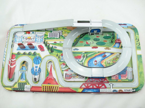 Blechspielzeug - Autobahn Highway Set