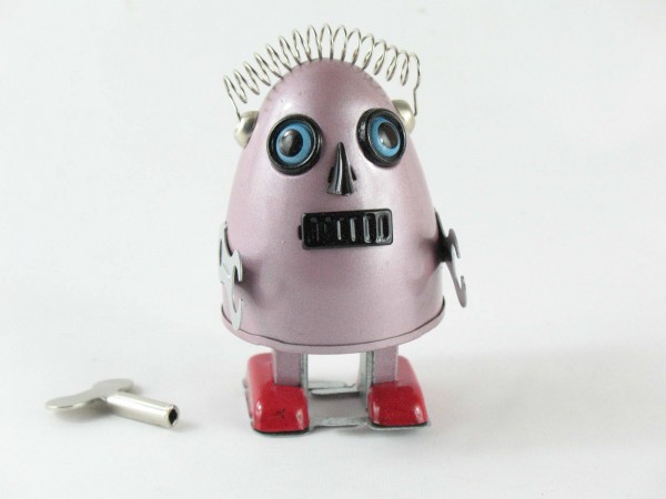Blechspielzeug - Roboter EGG ROBOT, violett