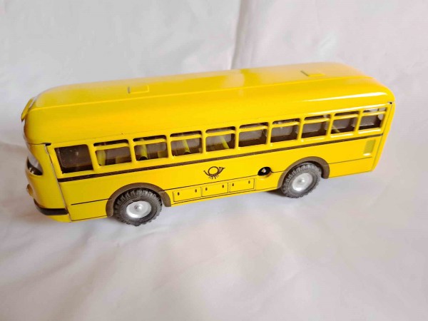 Bus Büssing 1959 mit Uhrwerk 'POST' von KOVAP - Blechspielzeug