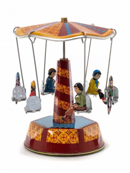 Blechspielzeug - Kleines Dachkarussell, Jahrmarkt, Design A