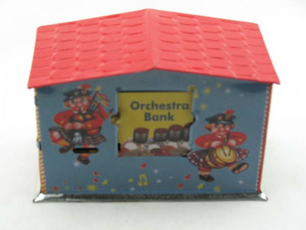 Blechspielzeug - Spardose Orchestra Bank, Orchester